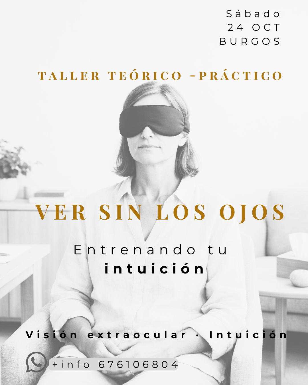 Taller Ver sin los ojos. Entrenando tu intuición — Burgos, 24 octubre 2026